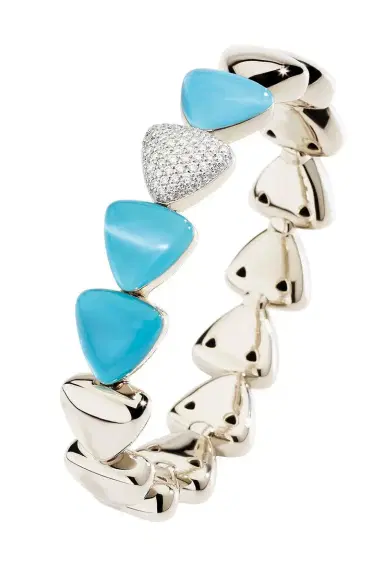 Vhernier Turquoise Rock Crystal Diamond Bracelet | Thumbnail 1