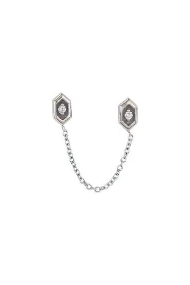 STEPHANIE ANDERS XO Two Hexagon Movement Earring | Thumbnail 1