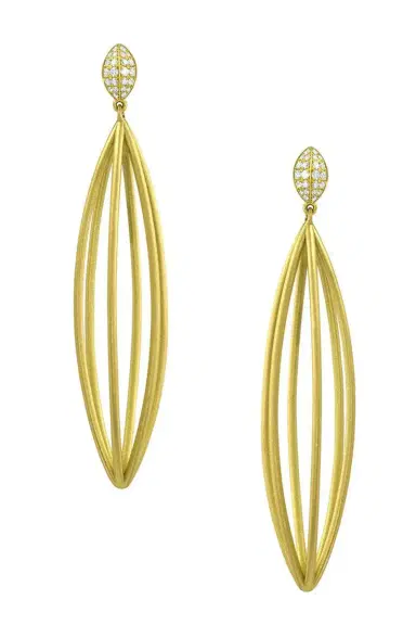 LEIGH MAXWELL Ulaini Long Marquis Earrings | Thumbnail 1