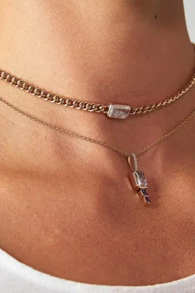 MORITZ GLIK Unidinho Curb Chain Choker Necklace | Thumbnail 2