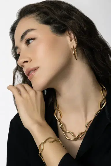 PARULINA Uptown Girl Small Hoops | Thumbnail 2