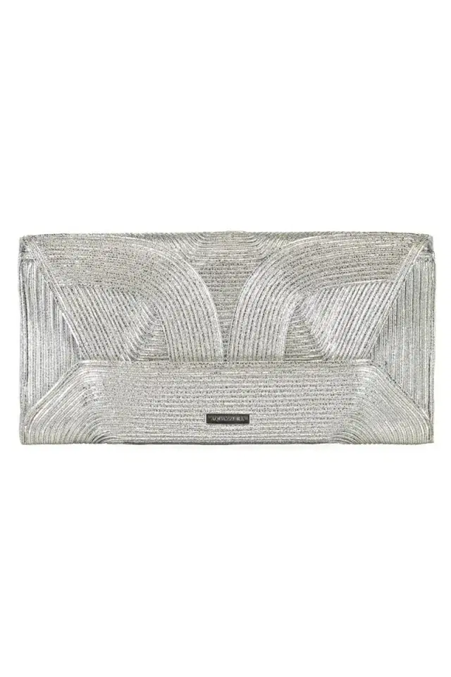 Aquazzura Vacanza Clutch - Silver