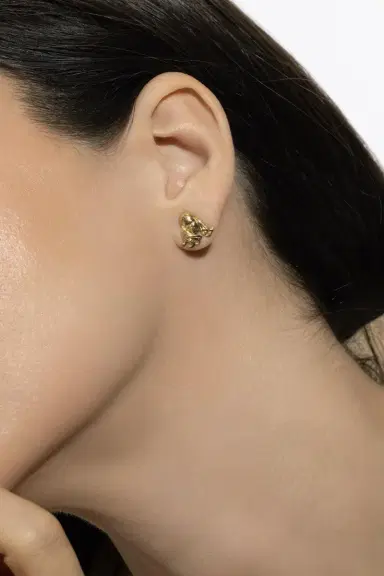 Brent Neale Virgo Zodiac Stud Earrings | Thumbnail 3 Brent Neale Virgo Zodiac Stud Earrings | Thumbnail 3