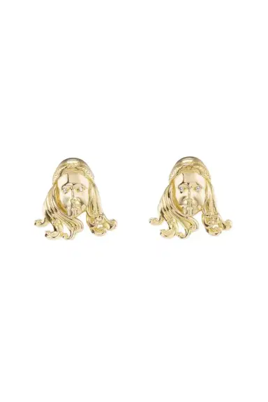 Brent Neale Virgo Zodiac Stud Earrings | Thumbnail 1 Brent Neale Virgo Zodiac Stud Earrings | Thumbnail 1