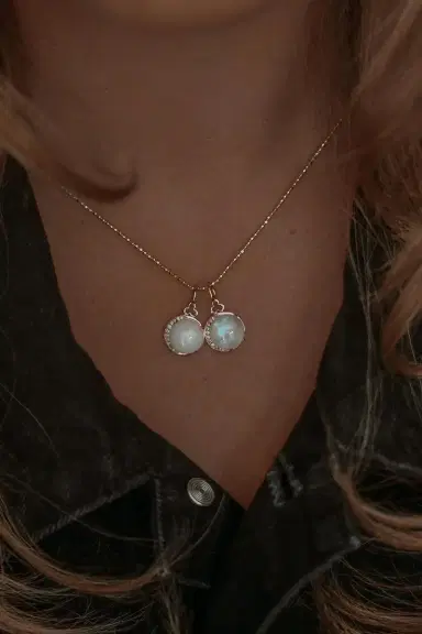 DEVON WOODHILL White Agate Moon Charm | Thumbnail 2 DEVON WOODHILL White Agate Moon Charm | Thumbnail 2