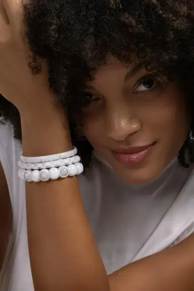 ROBERTO DEMEGLIO White Ceramic Dama Bracelet | Thumbnail 3