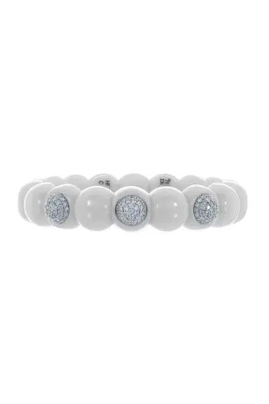 ROBERTO DEMEGLIO White Ceramic Dama Bracelet | Thumbnail 1
