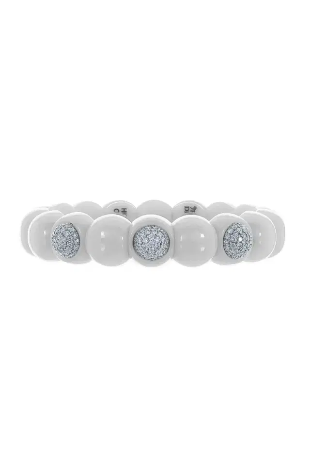 ROBERTO DEMEGLIO White Ceramic Dama Bracelet