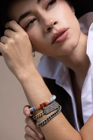 Sylva & Cie White Diamond Ten Table Bracelet | Thumbnail 2 Sylva & Cie White Diamond Ten Table Bracelet | Thumbnail 2