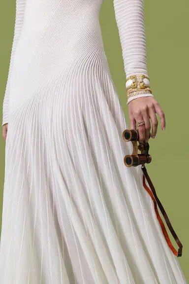 DAVID WEBB White Enamel Rope Cuff Bracelet | Thumbnail 2