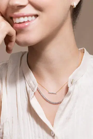 DANA REBECCA DESIGNS White Gold Ava Bea Diamond Tennis Necklace | Thumbnail 2 DANA REBECCA DESIGNS White Gold Ava Bea Diamond Tennis Necklace | Thumbnail 2