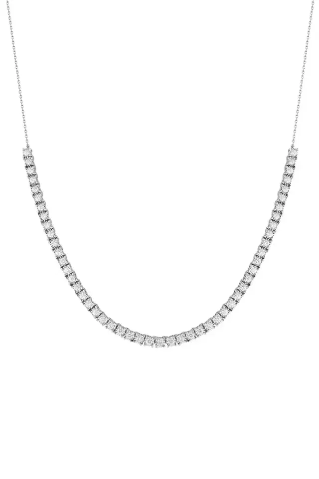 DANA REBECCA DESIGNS White Gold Ava Bea Diamond Tennis Necklace