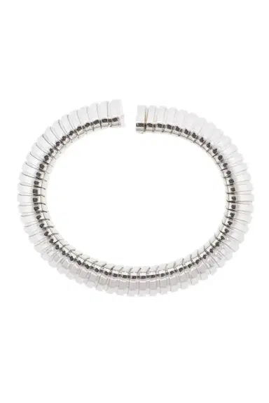 SIDNEY GARBER White Gold Domed Cuff Bracelet | Thumbnail 2 SIDNEY GARBER White Gold Domed Cuff Bracelet | Thumbnail 2