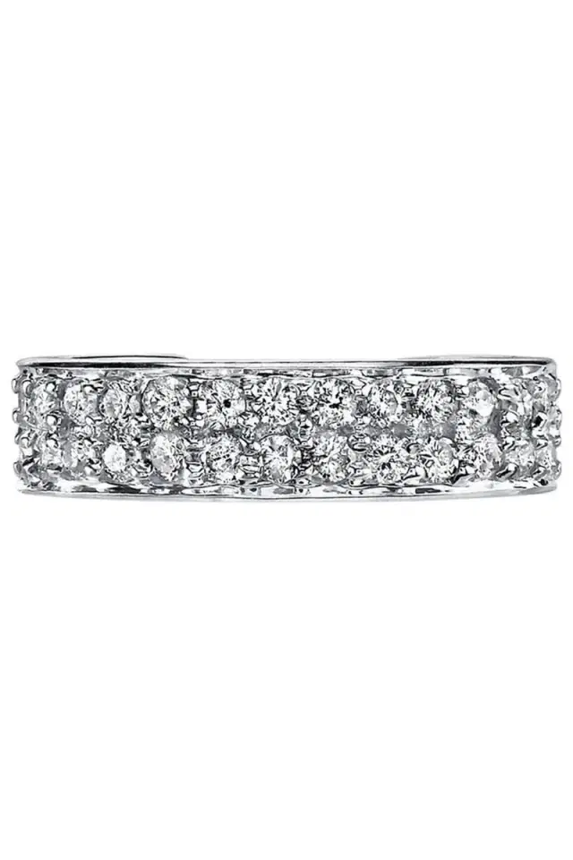 Anita Ko White Gold Double Row Diamond Ear Cuff