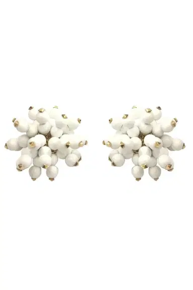 ALETTO BROTHERS White Onyx Bead Frizzante Earrings | Thumbnail 1