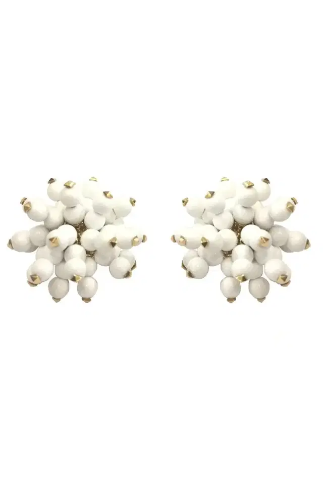 ALETTO BROTHERS White Onyx Bead Frizzante Earrings