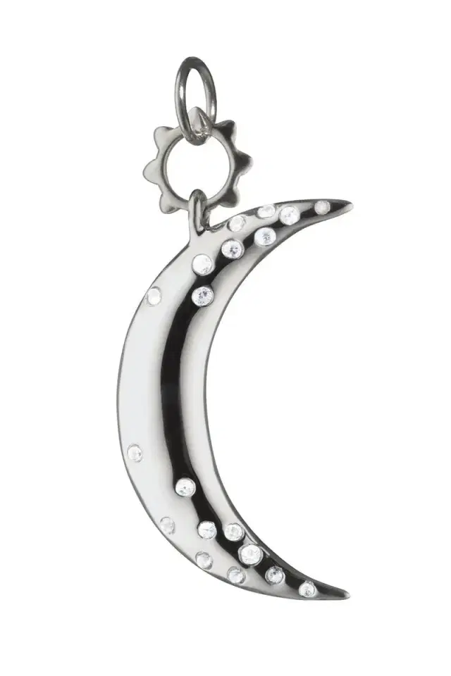 MONICA RICH KOSANN White Sapphire Dream Moon Pendant