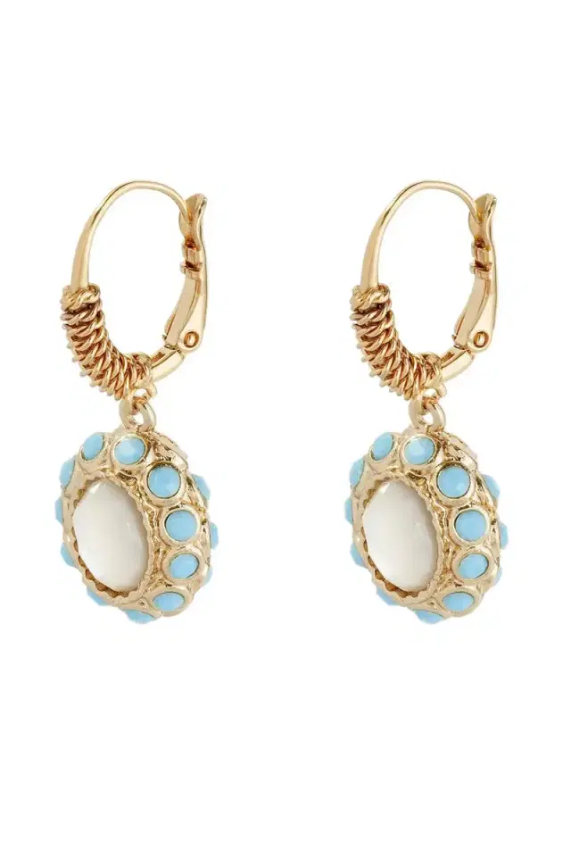 Gas Bijoux White Tao Splash Earrings