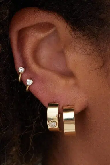 Jennifer Meyer Wide Ellen Hoops | Thumbnail 2