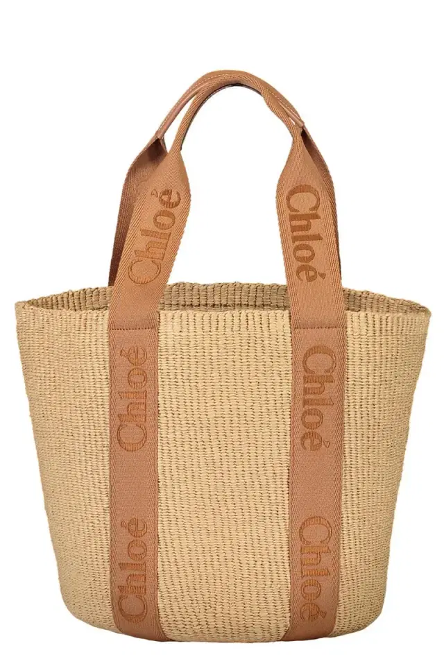 Chloé Woody Large Basket - Dusty Stone