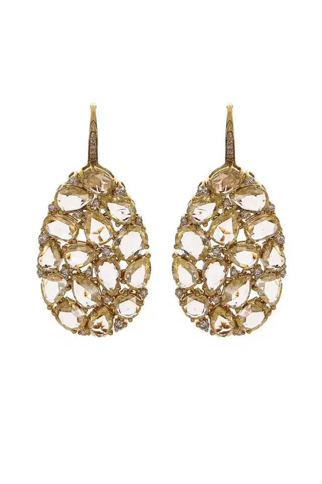 SUTRA Yellow Diamond Earrings