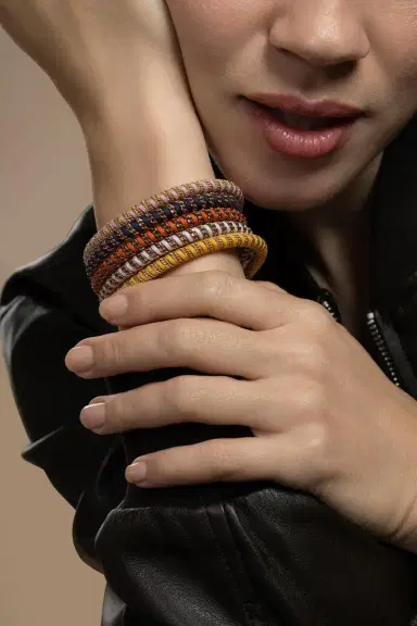 ROBERTO DEMEGLIO Yellow Gio Stretch Stretch Bracelet - Yellow Gold | Thumbnail 3