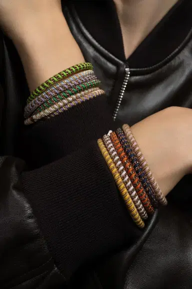 ROBERTO DEMEGLIO Yellow Gio Stretch Stretch Bracelet - Yellow Gold | Thumbnail 4