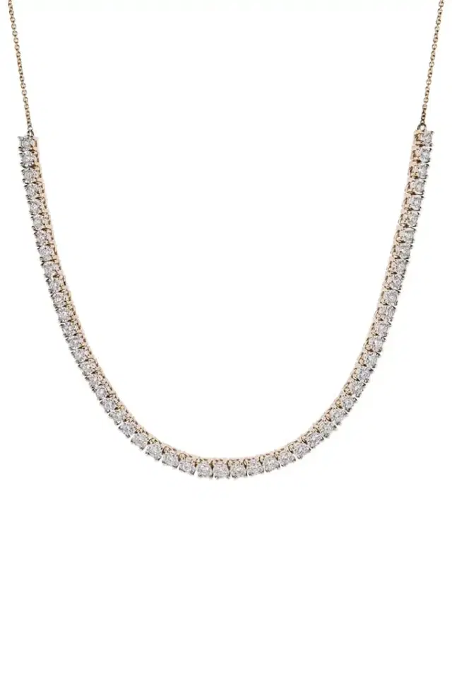 DANA REBECCA DESIGNS Yellow Gold Ava Bea Diamond Tennis Necklace