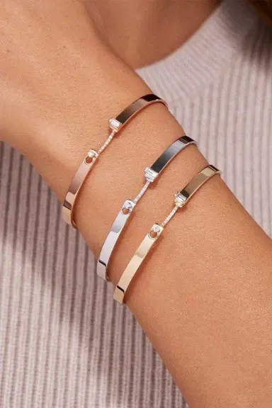 NOUVEL HERITAGE Yellow Gold Diamond Dinner Date Mood Bangle | Thumbnail 4 NOUVEL HERITAGE Yellow Gold Diamond Dinner Date Mood Bangle | Thumbnail 4