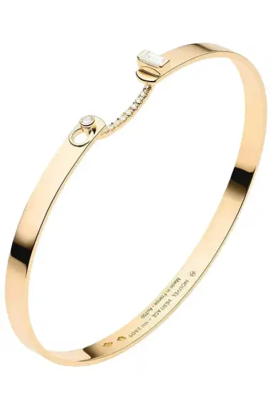 NOUVEL HERITAGE Yellow Gold Diamond Dinner Date Mood Bangle | Thumbnail 1 NOUVEL HERITAGE Yellow Gold Diamond Dinner Date Mood Bangle | Thumbnail 1