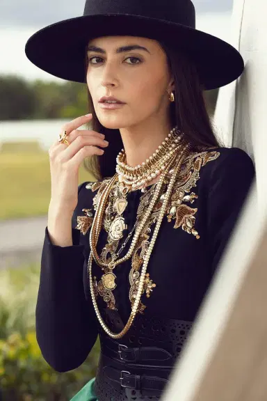 SIDNEY GARBER Yellow Gold Ophelia Necklace 17in | Thumbnail 4 SIDNEY GARBER Yellow Gold Ophelia Necklace 17in | Thumbnail 4