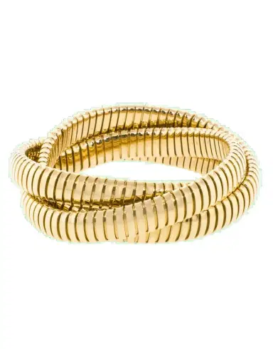 SIDNEY GARBER Yellow Gold Three Rolling Band Bracelet | Thumbnail 1