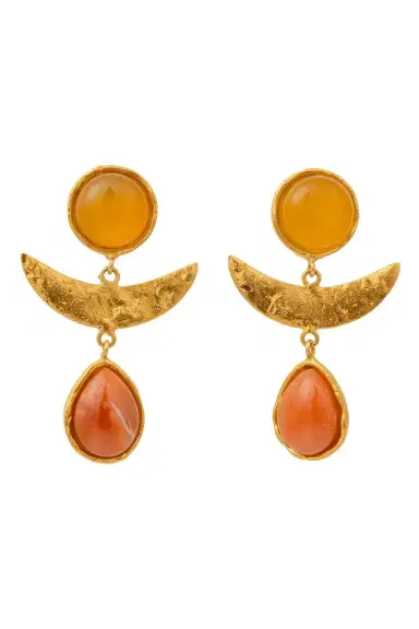 Sylvia Toledano Yellow Onyx Golden Jasper Earrings | Thumbnail 1
