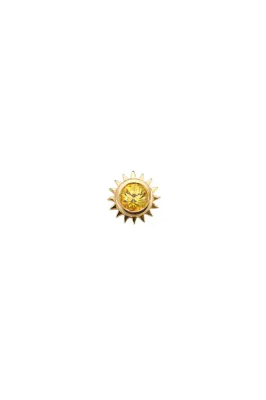 Robinson Pelham Yellow Sapphire Sun Stud Earring | Thumbnail 1 Robinson Pelham Yellow Sapphire Sun Stud Earring | Thumbnail 1