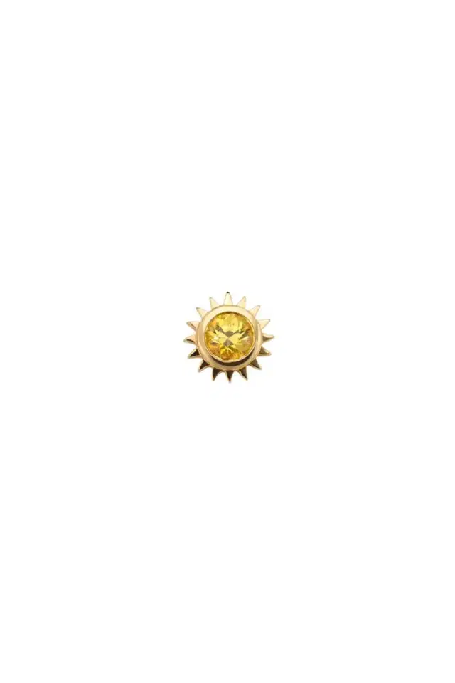 Robinson Pelham Yellow Sapphire Sun Stud Earring