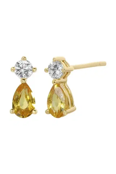Anita Ko Yellow Sappire Violet Stud Earrings | Thumbnail 1