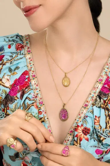 CASTRO SMITH Yellow Small Heart Pendant Necklace | Thumbnail 2 CASTRO SMITH Yellow Small Heart Pendant Necklace | Thumbnail 2