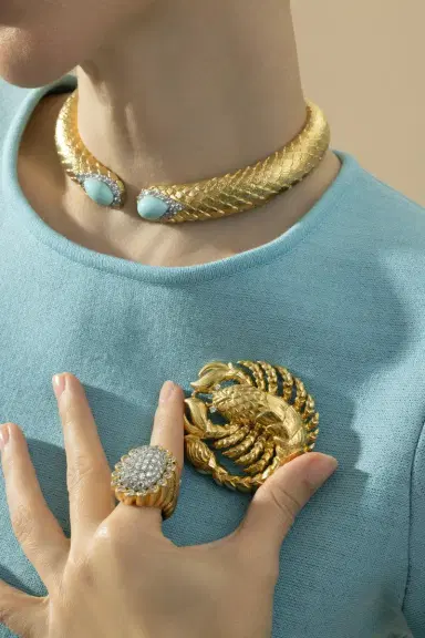 DAVID WEBB Zodiac Scorpio Brooch | Thumbnail 2