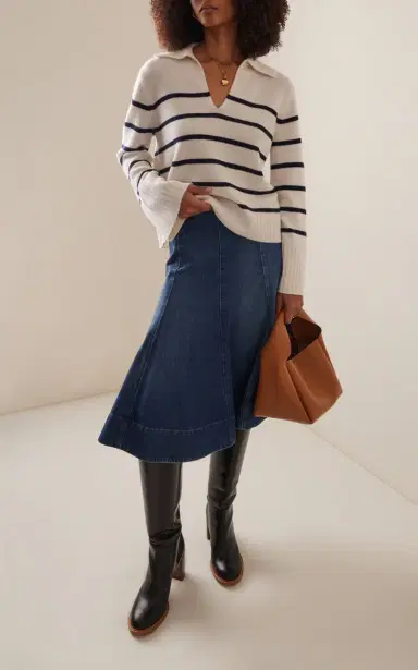Jenni Kayne Frances Cashmere Polo Sweater | Thumbnail 3 Jenni Kayne Frances Cashmere Polo Sweater | Thumbnail 3