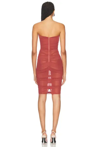Alex Perry Power Mesh Midi Dress | Thumbnail 4 Alex Perry Power Mesh Midi Dress | Thumbnail 4