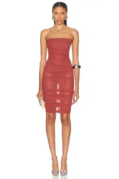 Alex Perry Power Mesh Midi Dress