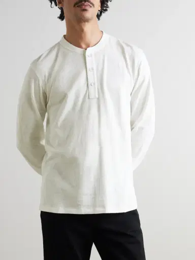 rag & bone Cotton-Jersey Henley T-Shirt | Thumbnail 3 rag & bone Cotton-Jersey Henley T-Shirt | Thumbnail 3