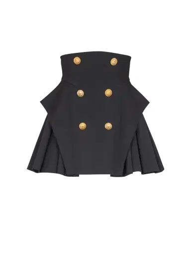 Balmain High-waisted grain de poudre skirt | Thumbnail 1