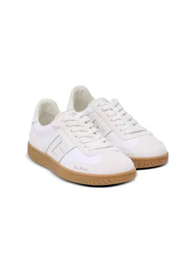 Balmain Leather and canvas  Swan sneakers | Thumbnail 3