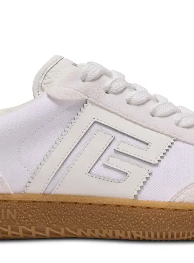 Balmain Leather and canvas  Swan sneakers | Thumbnail 5