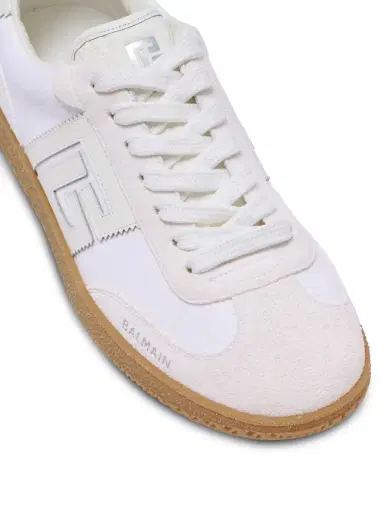 Balmain Leather and canvas  Swan sneakers | Thumbnail 7