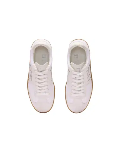 Balmain Leather and canvas  Swan sneakers | Thumbnail 8