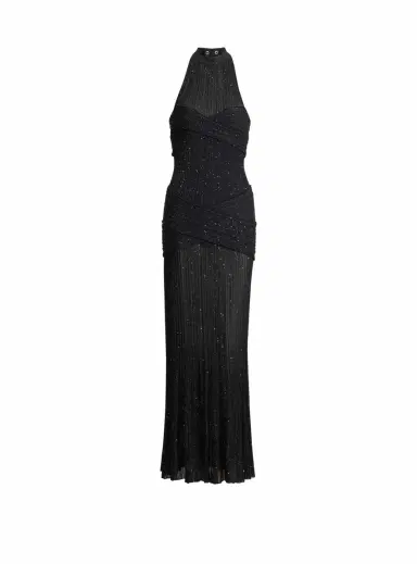 Balmain Long Fléchage knit dress | Thumbnail 1