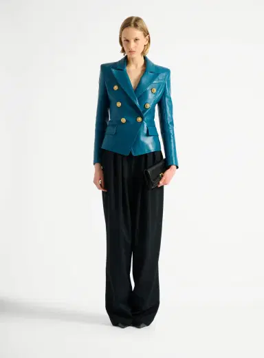 Balmain Leather 6-button jacket | Thumbnail 2 Balmain Leather 6-button jacket | Thumbnail 2