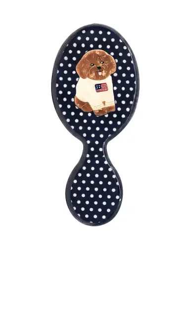 Solar Eclipse Hand-Painted Americana Puppy Handbag Hero Brush | Thumbnail 1 Solar Eclipse Hand-Painted Americana Puppy Handbag Hero Brush | Thumbnail 1